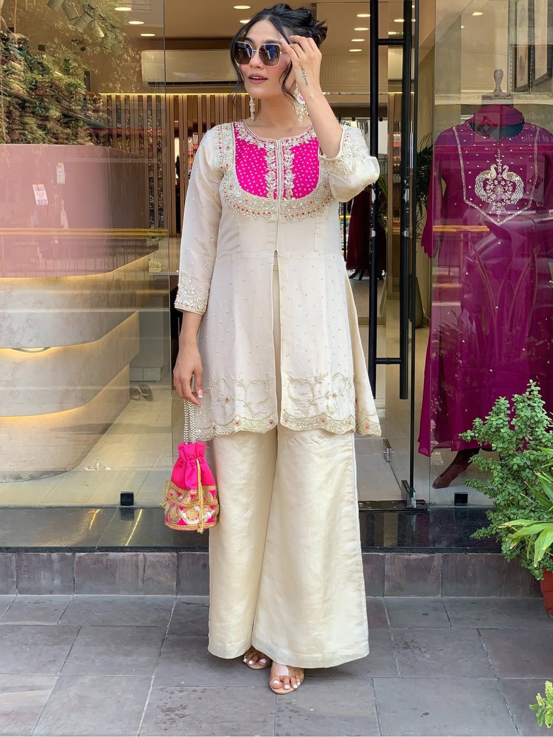 Classic Graceful Dual-Tone Co-Ord Set