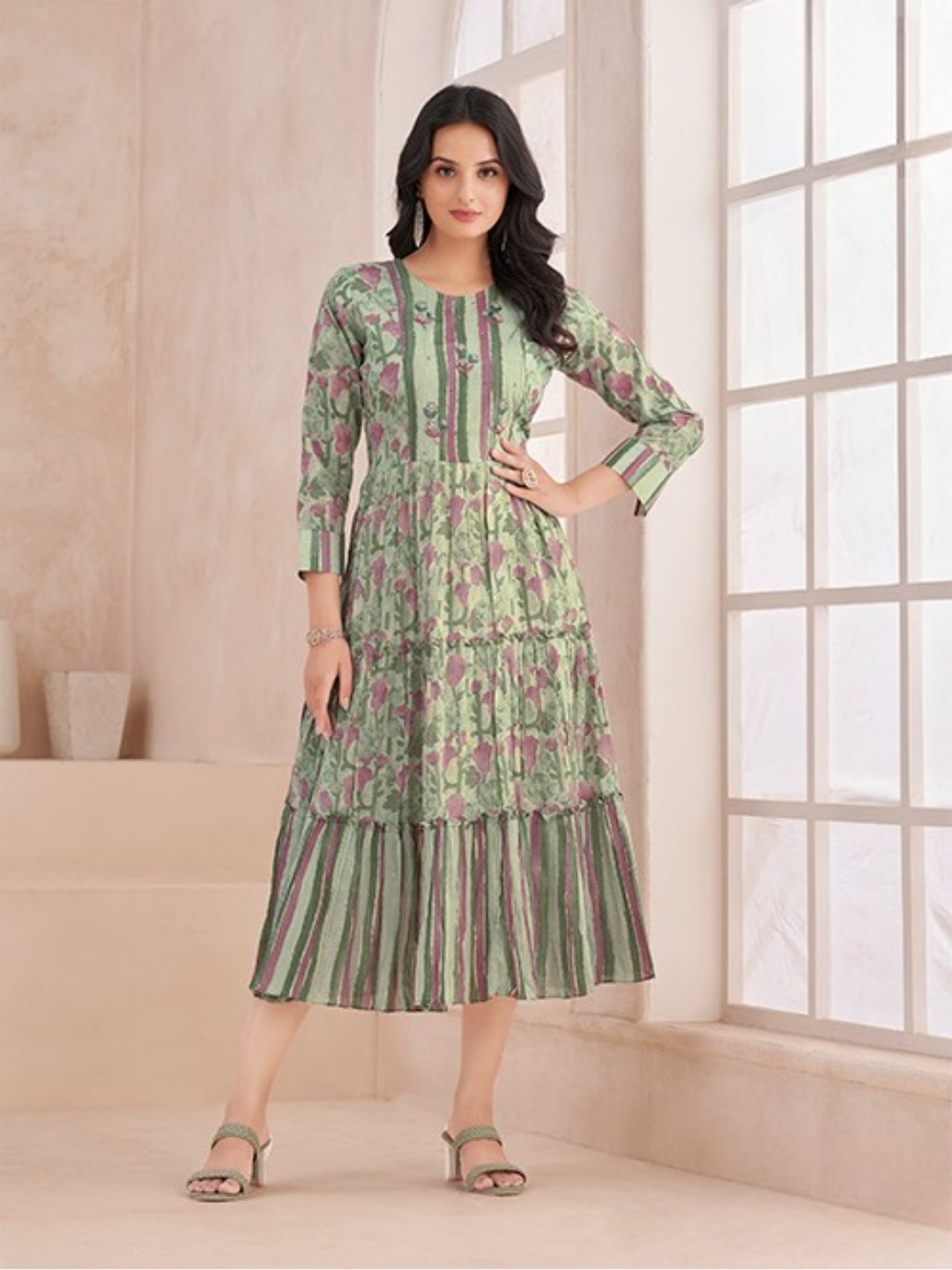 mul cotton dresses Mint Green Dress – Daily Dhaga Size:H Cotton Nightgown Backless White Concerts it exudes understated elegance