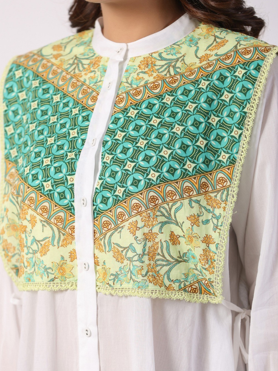 White Boho Elegance Cotton Top