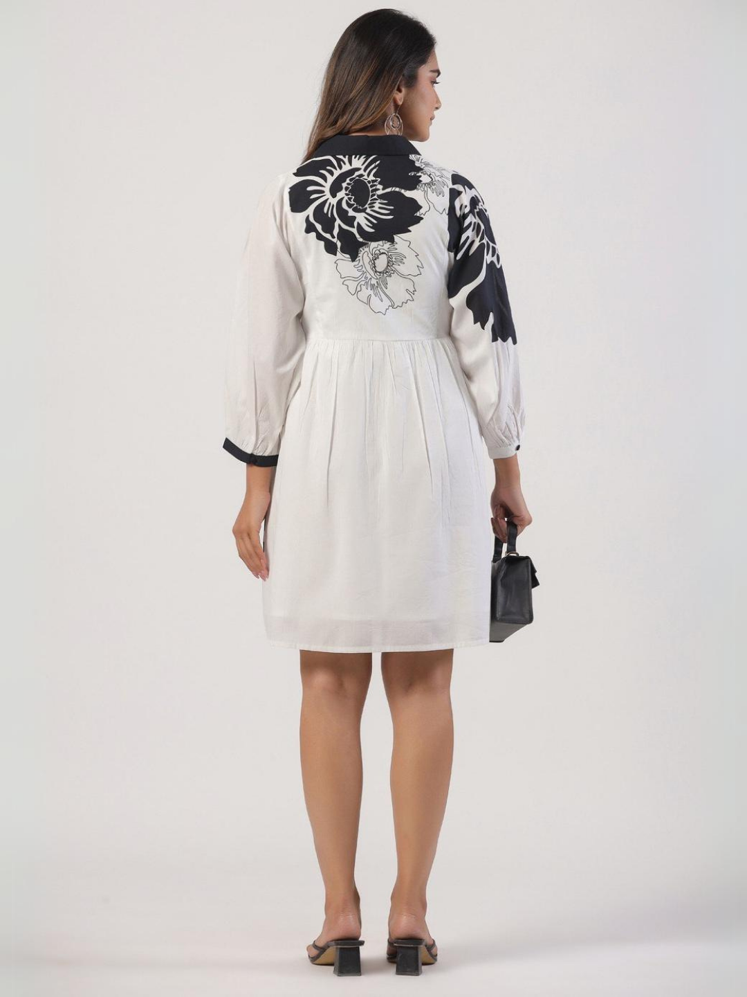 Monochrome Magic Cotton Dress