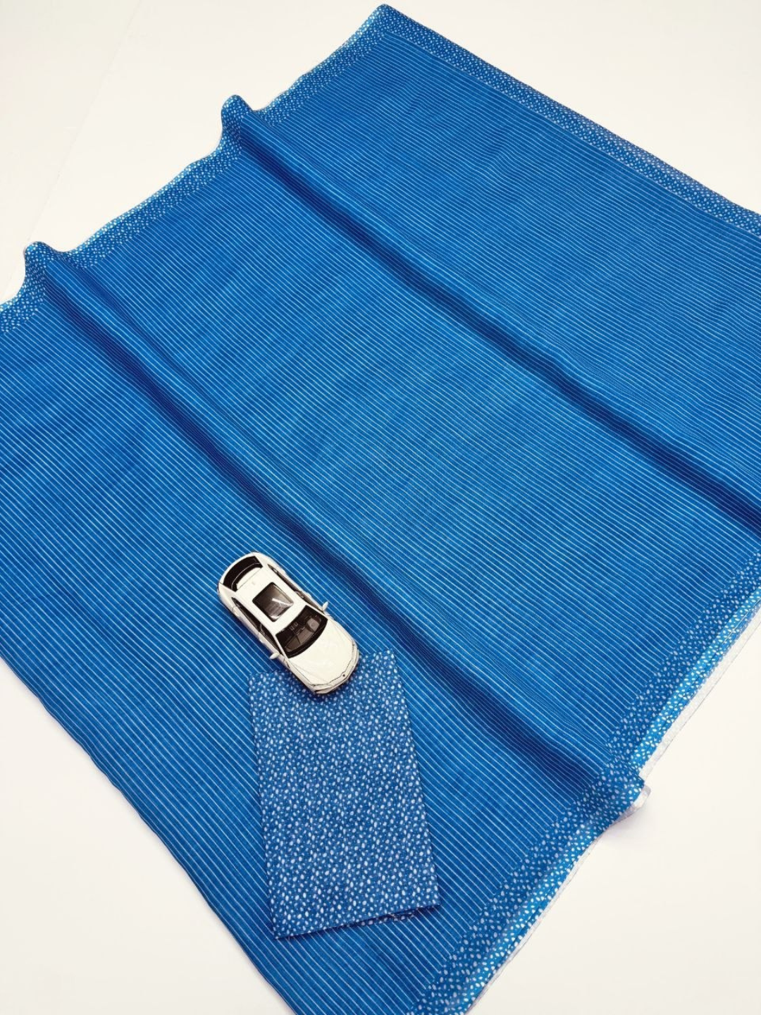 Blue Soft Linen Saree