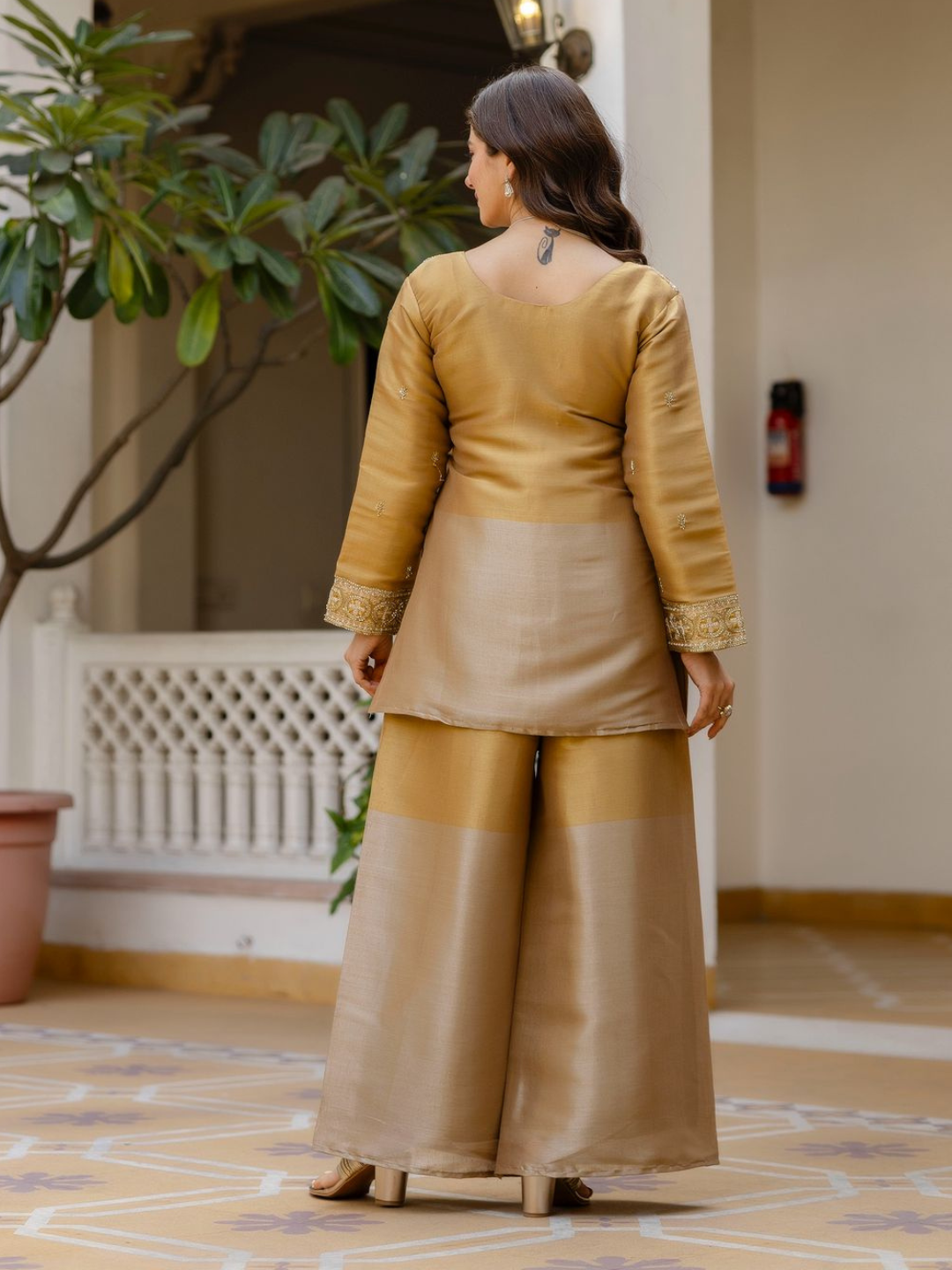 Subtle Shine Two Tone Co-ord Set