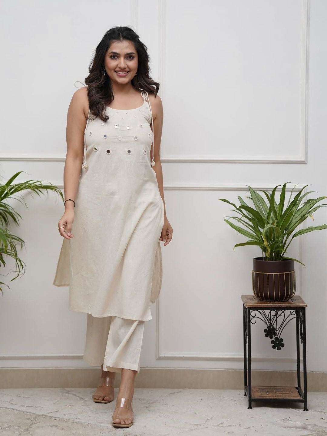 Mirror Muse Spagetti Cotton Co-ord Set