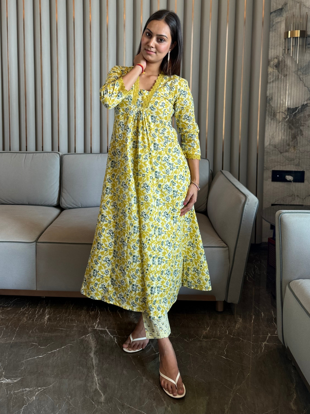 Sunshine And Bloom Cotton Co-Ord Set