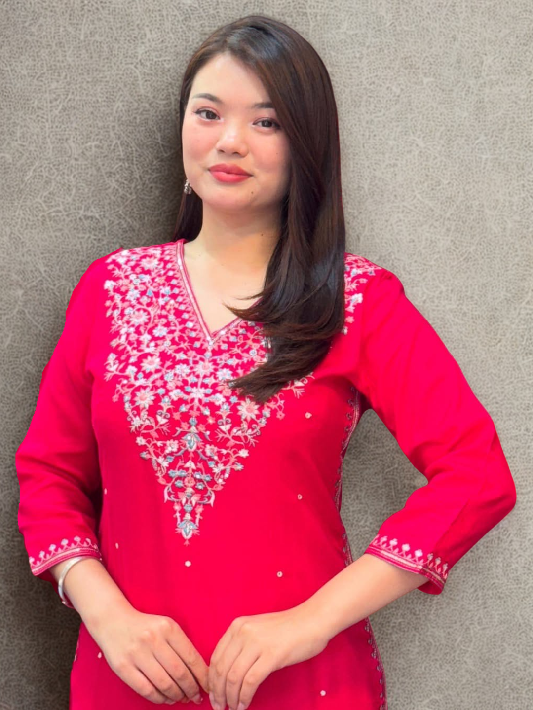 Luxe Banana Silk Kurti Set