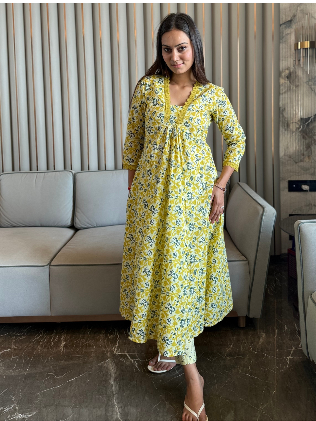 Sunshine And Bloom Cotton Co-Ord Set