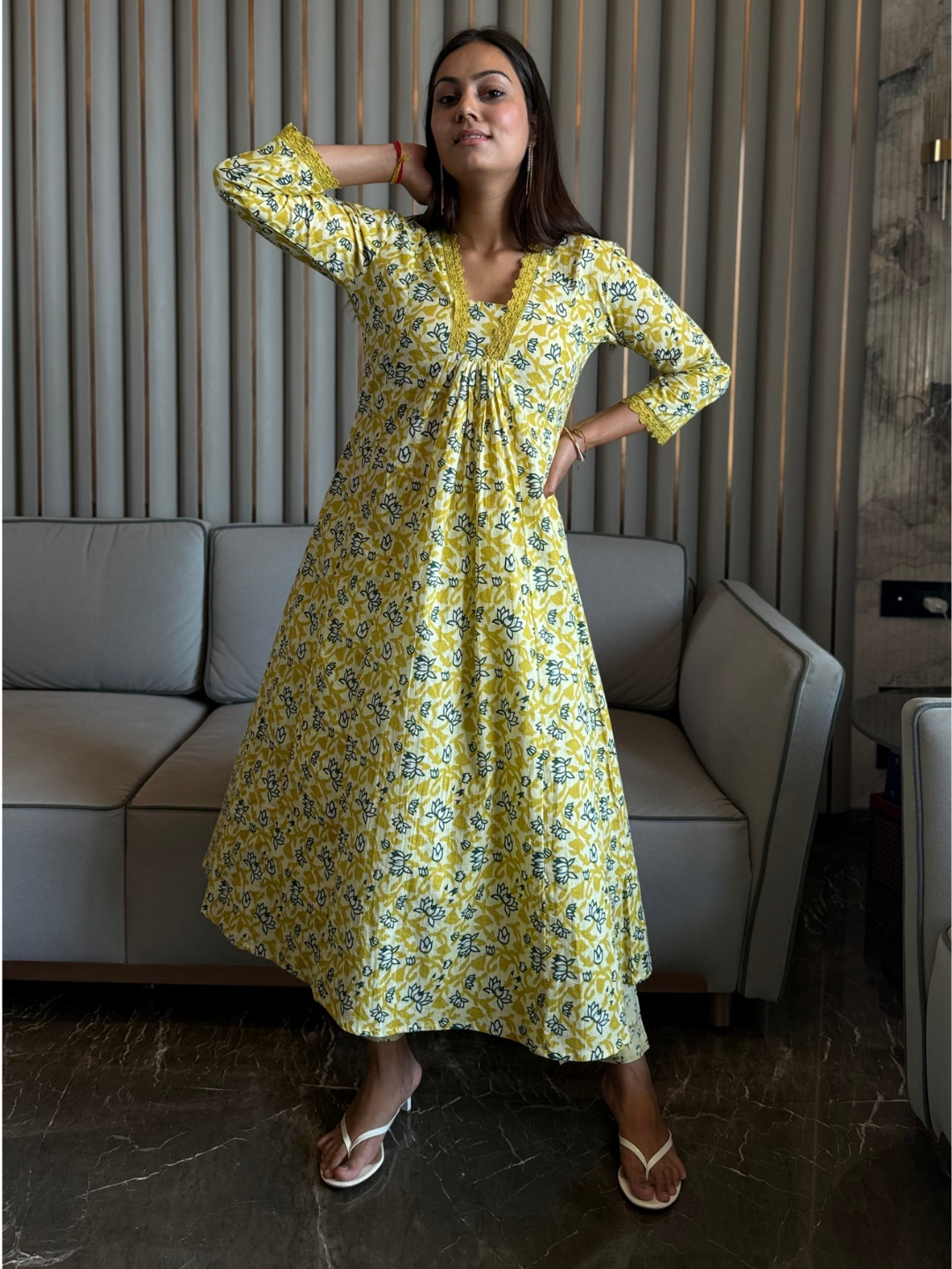 Sunshine And Bloom Cotton Co-Ord Set