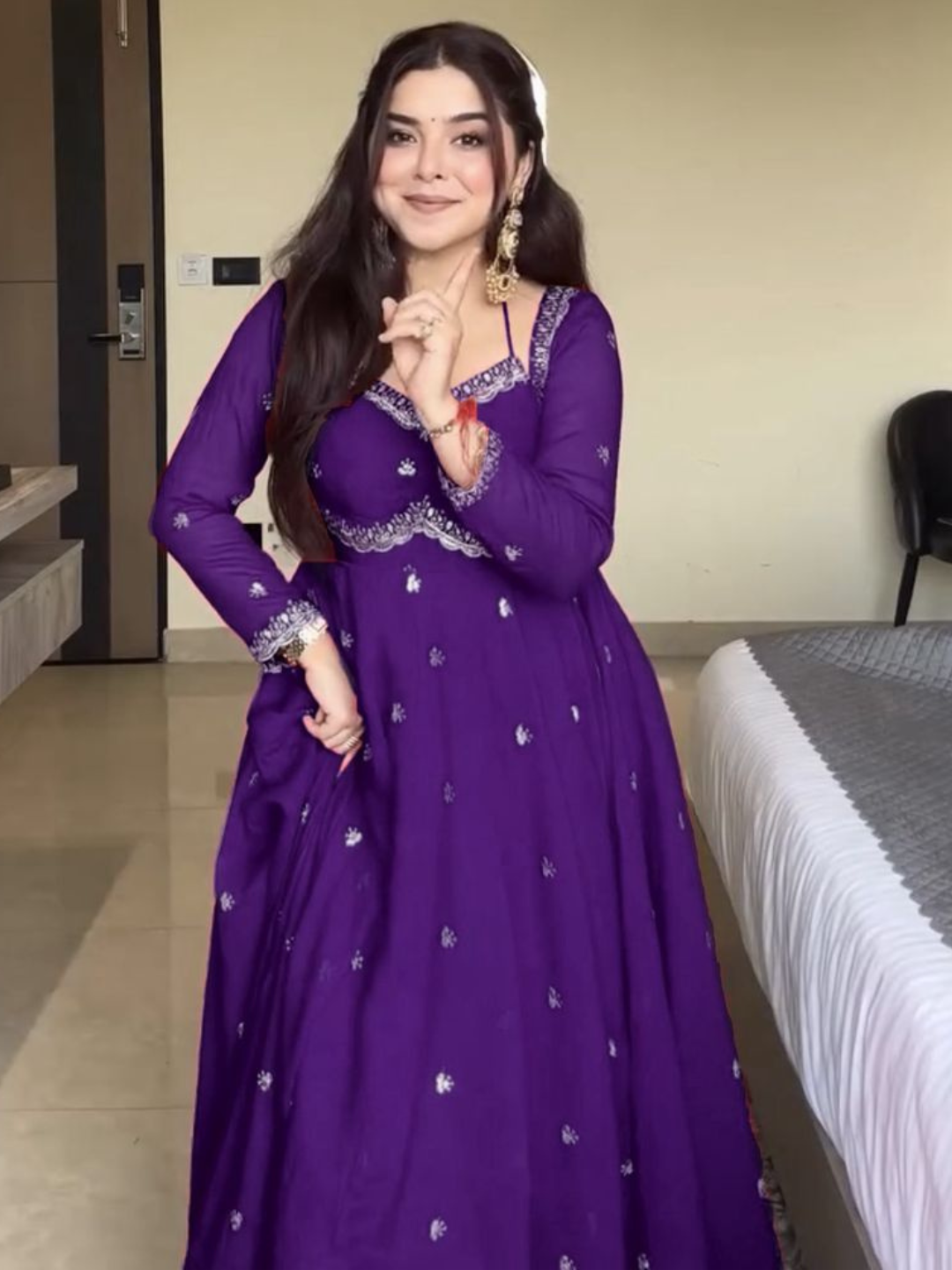 Twirl in Tradition Festive Anarkali