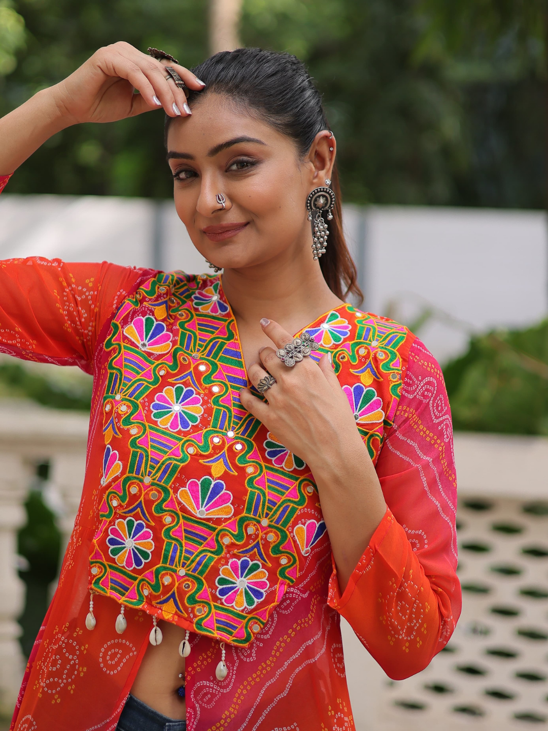Fusion Flare Front-Open Kurti