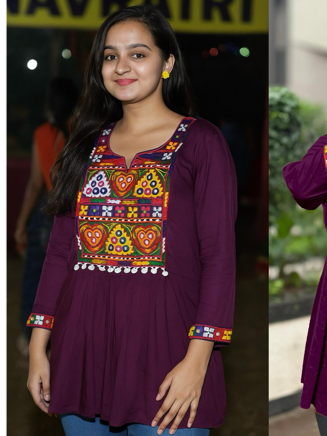 Fusion Navratri Top