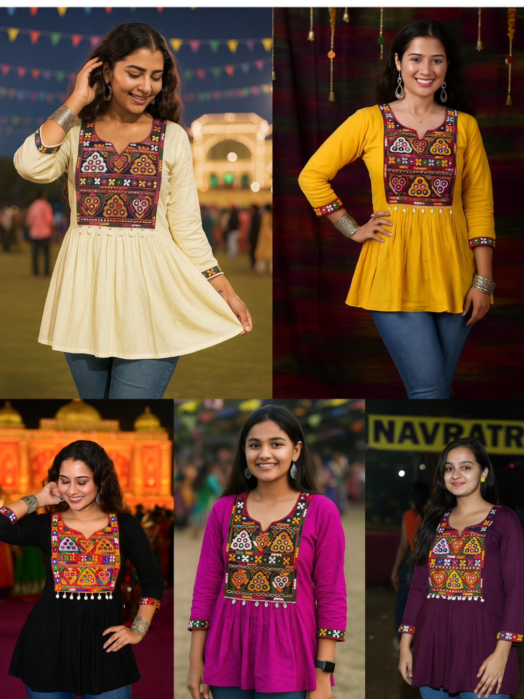 Fusion Navratri Top