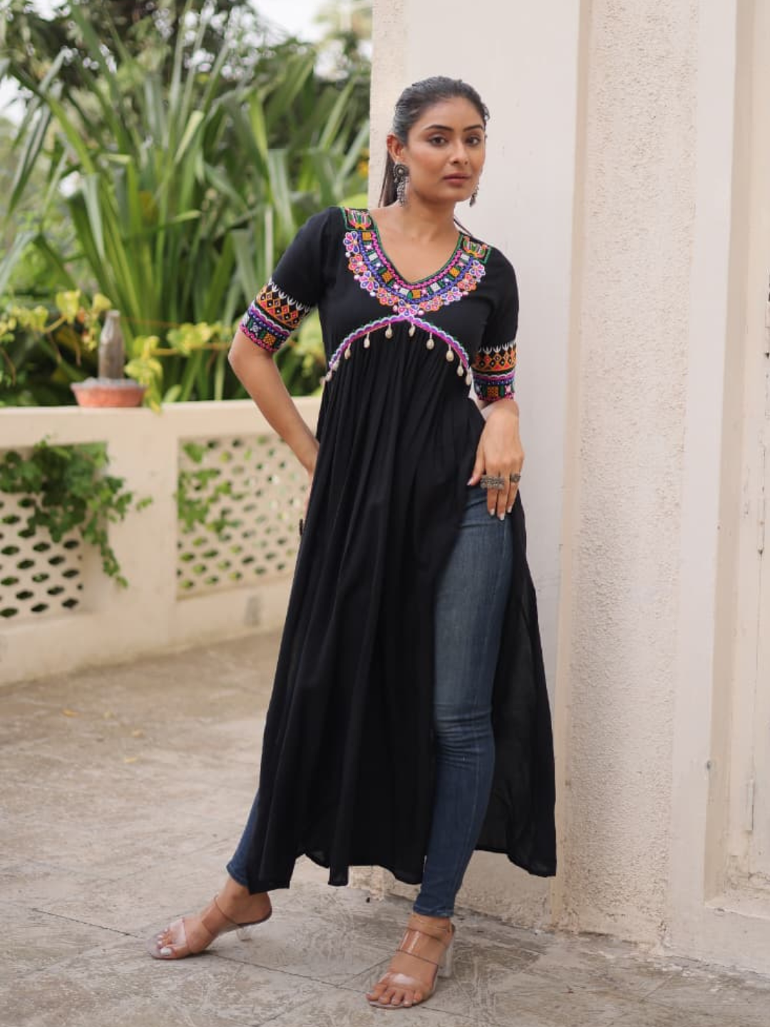 Navratri Kurti with Kodi Detailing