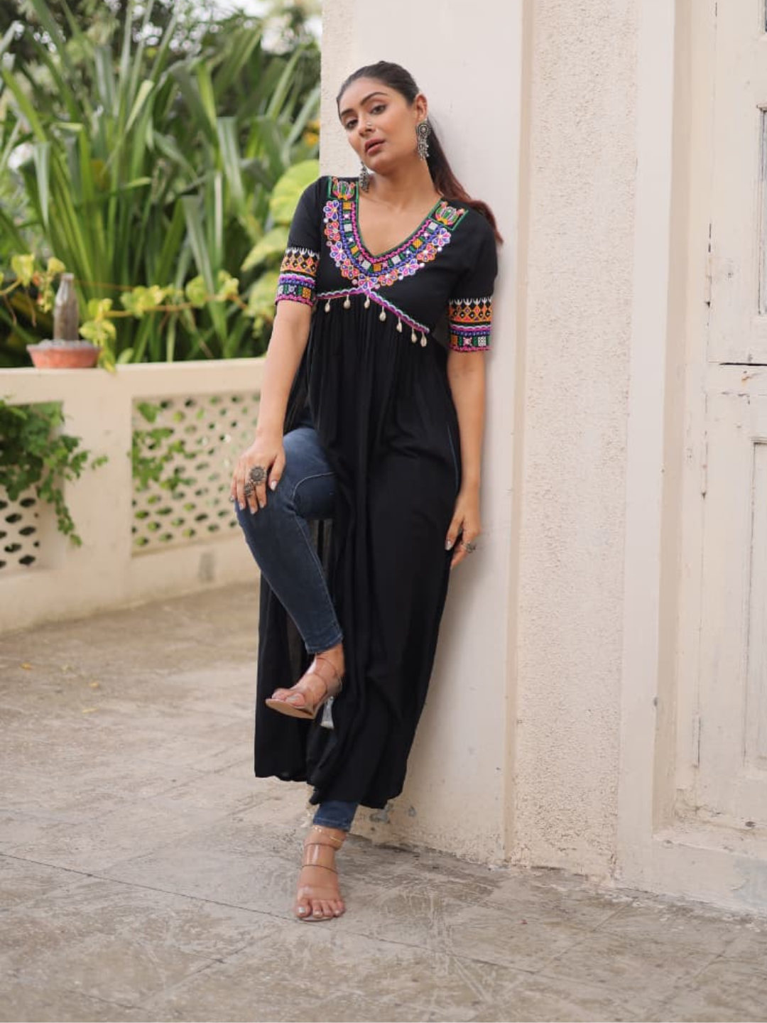 Navratri Kurti with Kodi Detailing