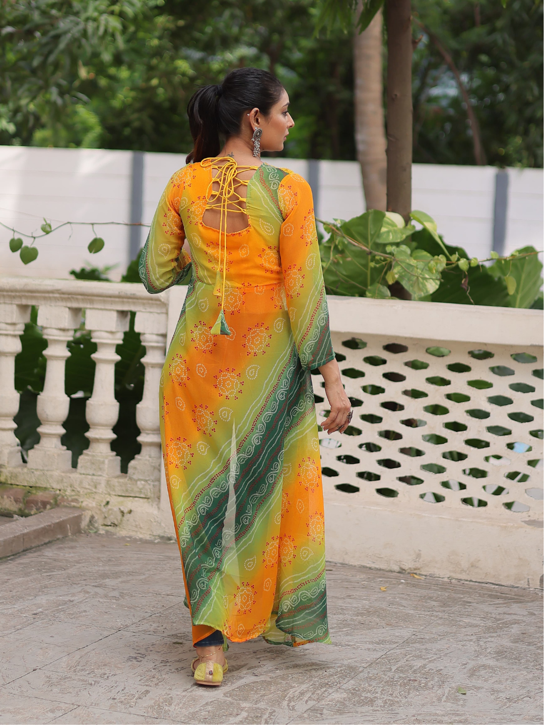 Fusion Flare Front-Open Kurti