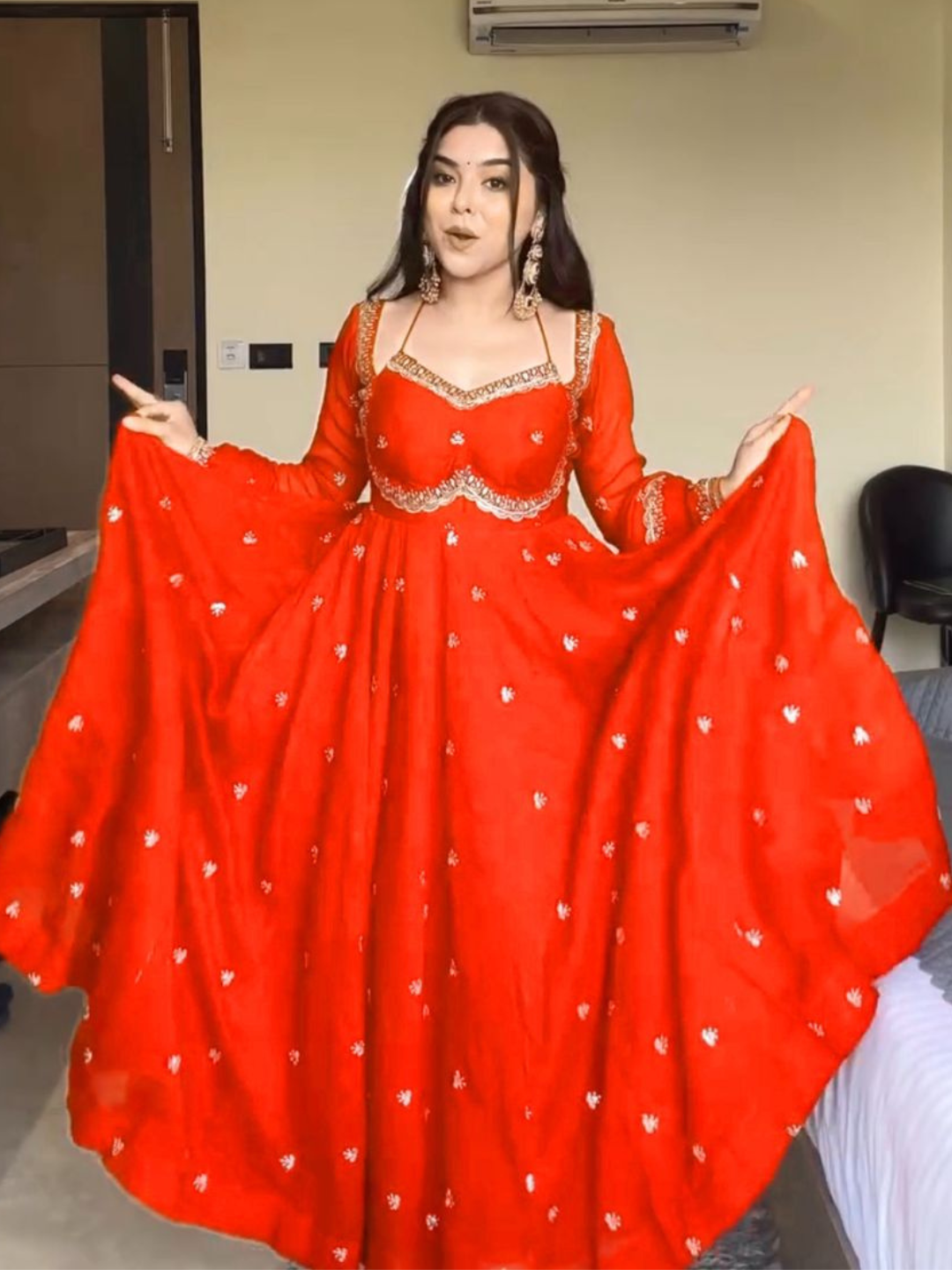 Twirl in Tradition Festive Anarkali