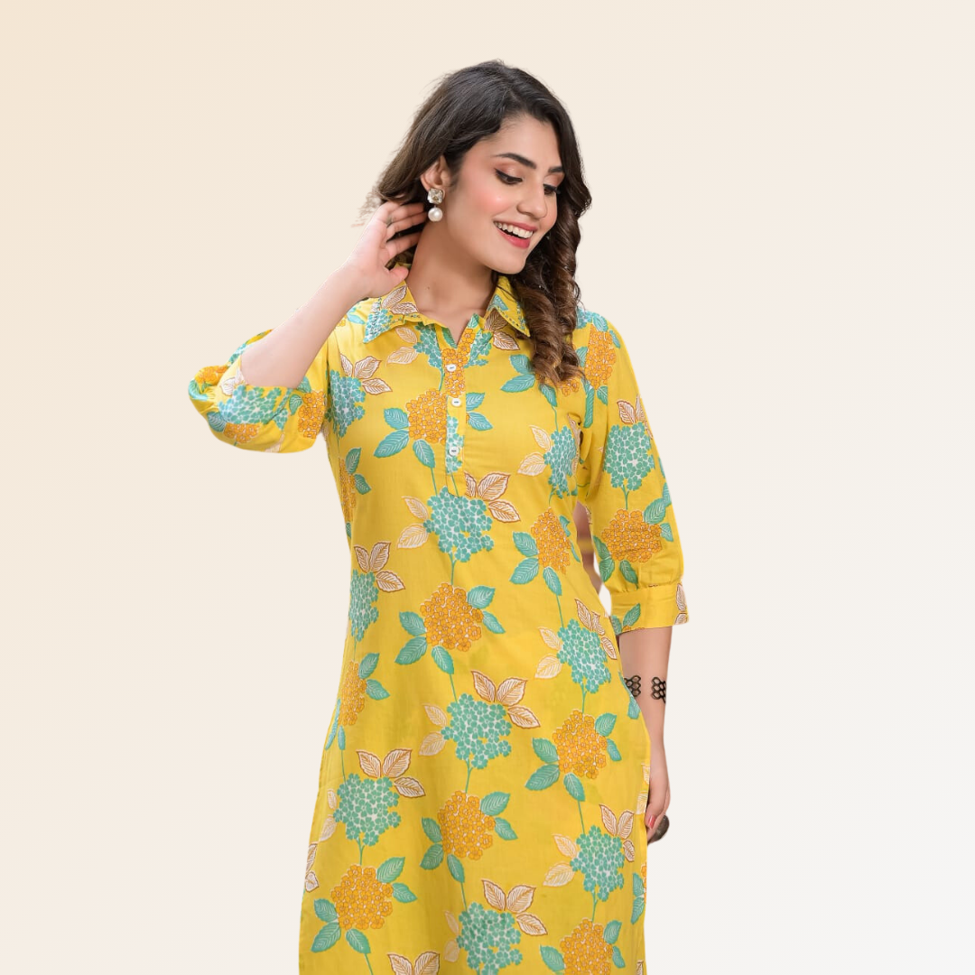 Yellow Floral Co-ord Set