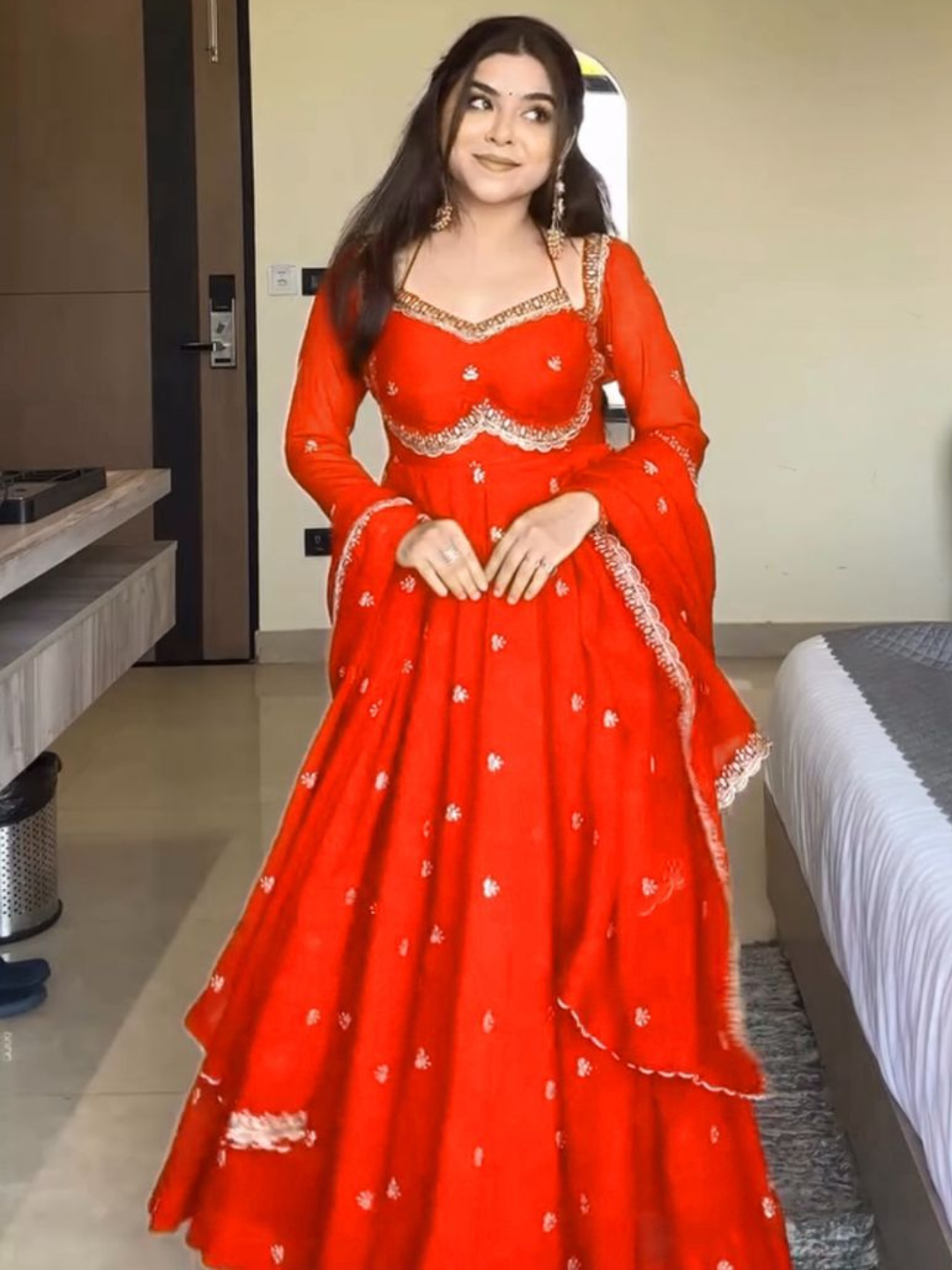 Twirl in Tradition Festive Anarkali