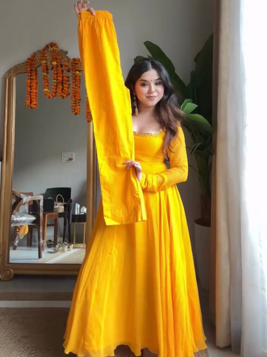 Sunlit Georgette Anarkali