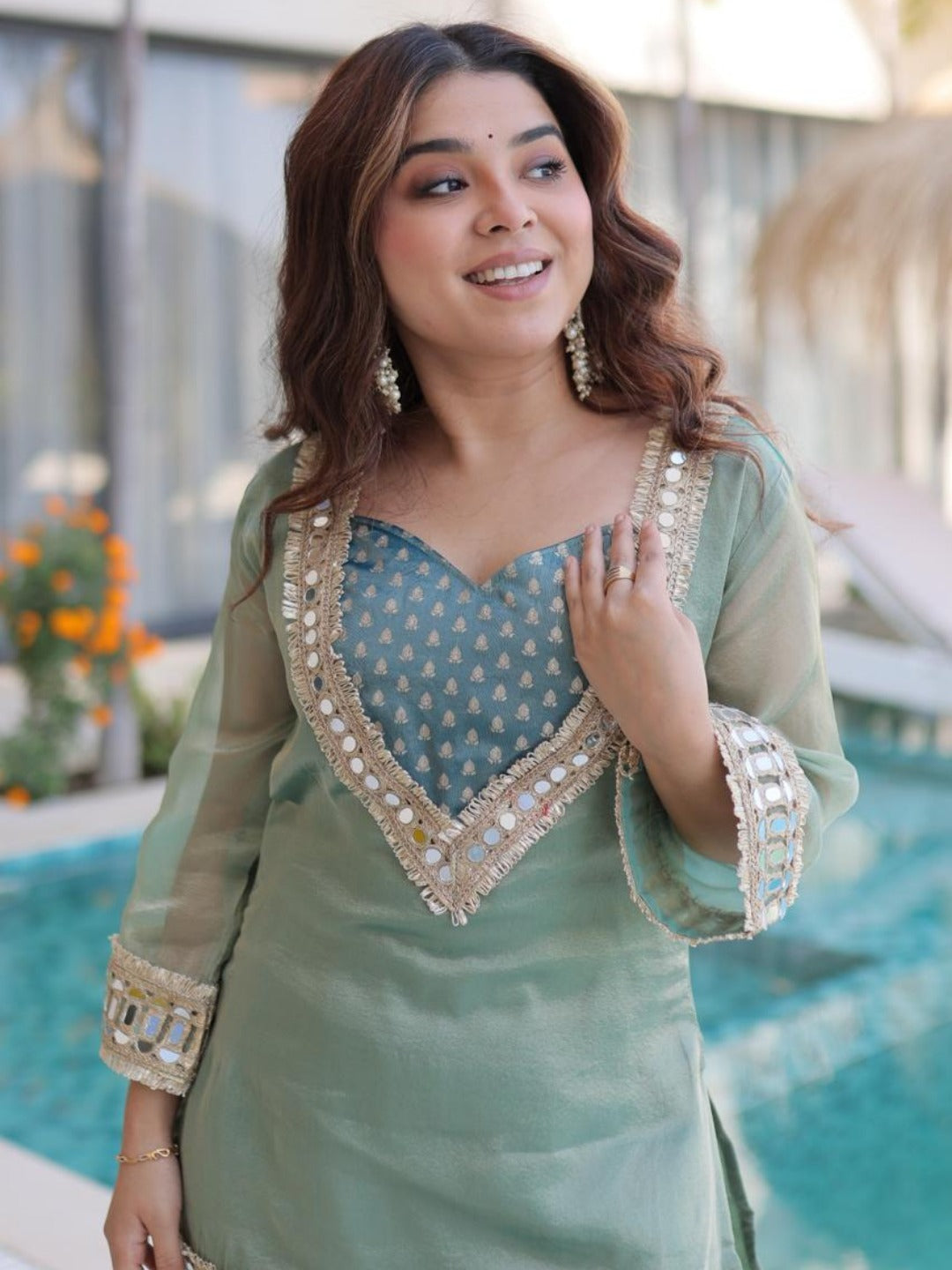 Chic Mirror-Kissed Co-ord Set