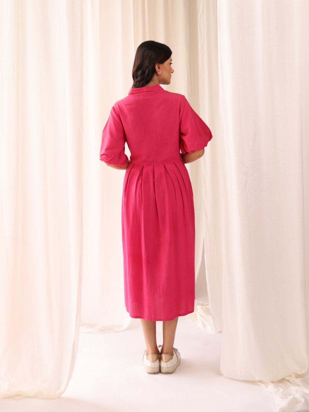 Dark Pink Midi Dress