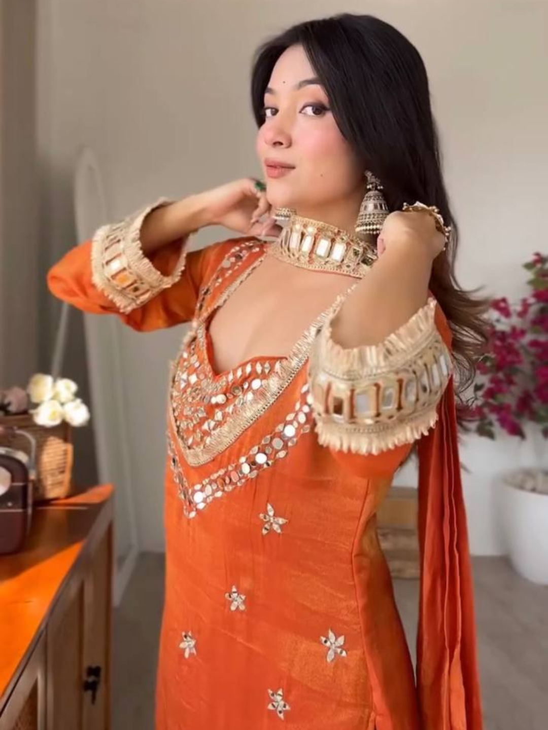 Understated Glam Fendy Silk Palazzo Set
