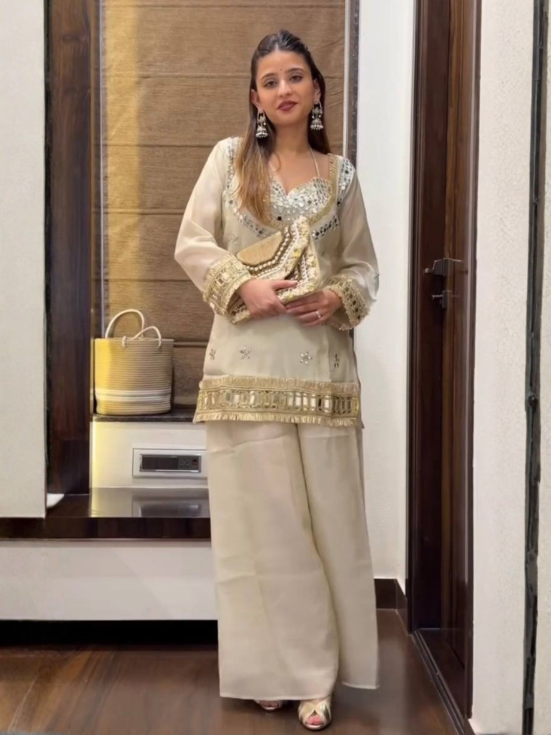 Understated Glam Fendy Silk Palazzo Set