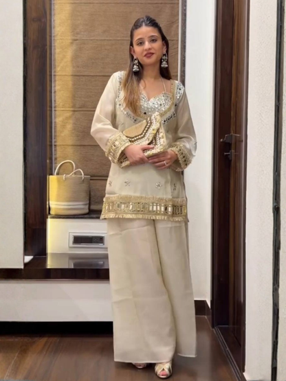 Understated Glam Fendy Silk Palazzo Set