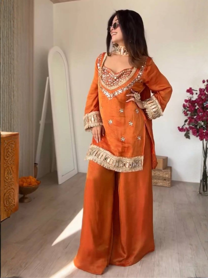 Understated Glam Fendy Silk Palazzo Set