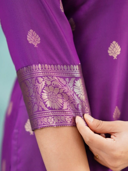 Purple Paithani Dupatta Set