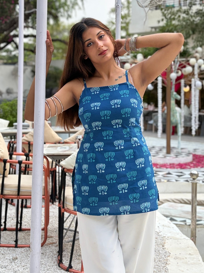 Blue Bliss: The Everyday Corset Kurti