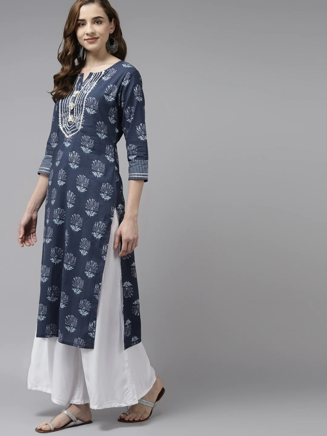 Indigo Block Print Kurti