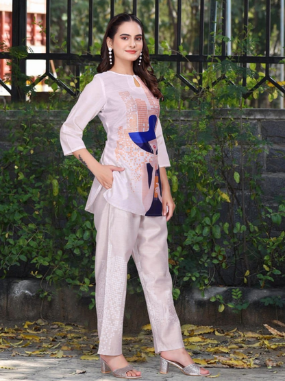 City Chic Co-ord Set with Urban Muse Print