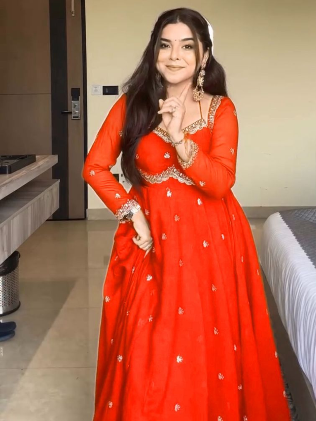 Twirl in Tradition Festive Anarkali