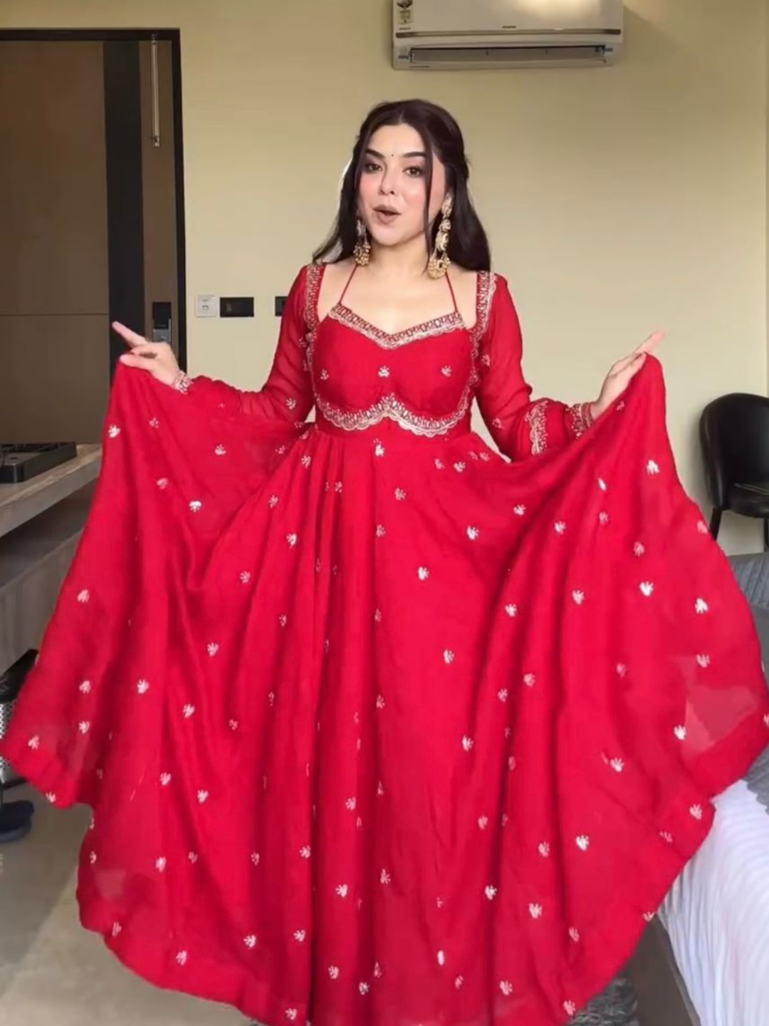 Twirl in Tradition Festive Anarkali