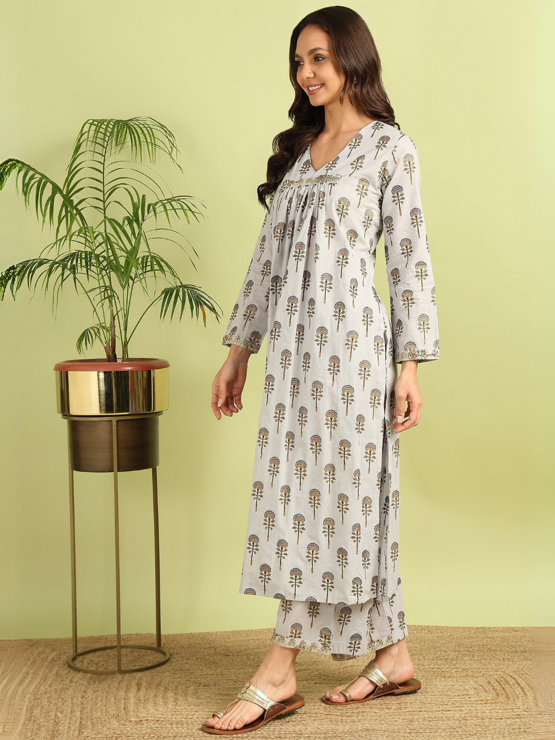 Breezy Hand-Block Cotton Co-Ord Set