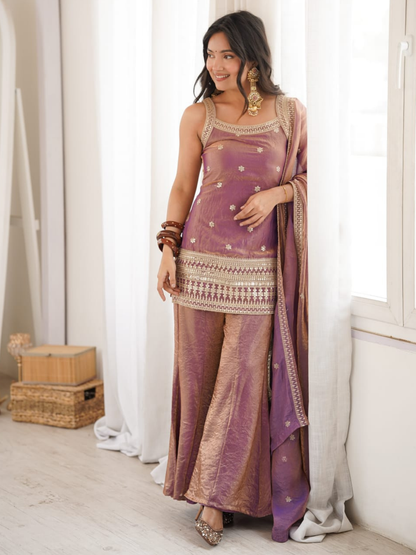 Shimmer & Grace Fendi Silk Sharara Set