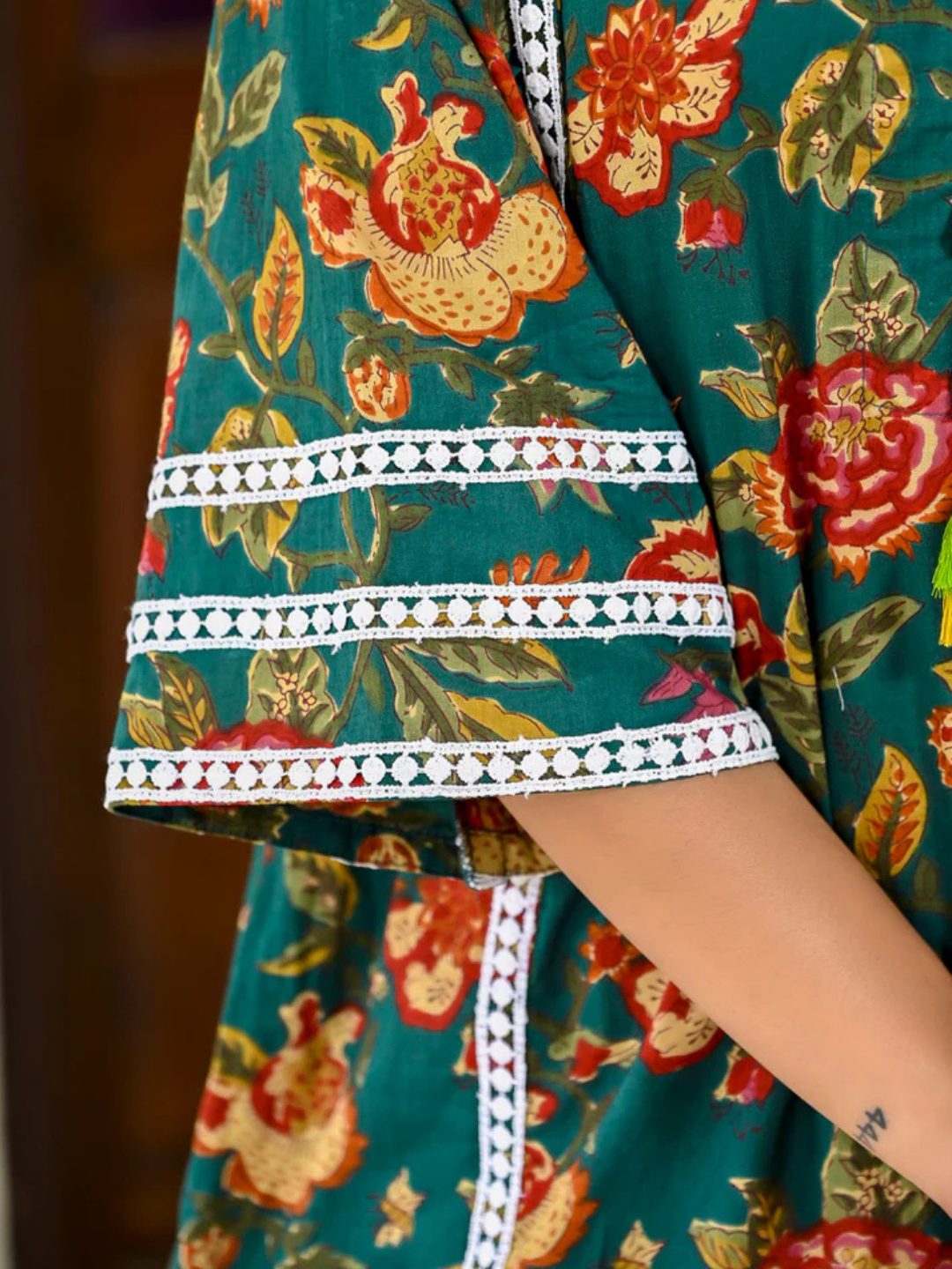 Breezy Bloom Cotton Chogha Set