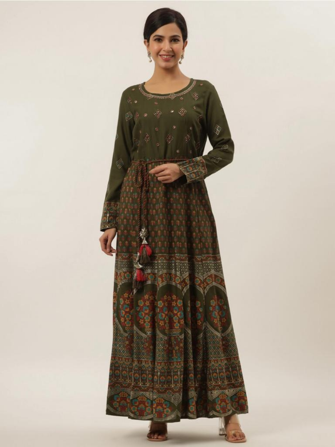 Dark Green Long Dress