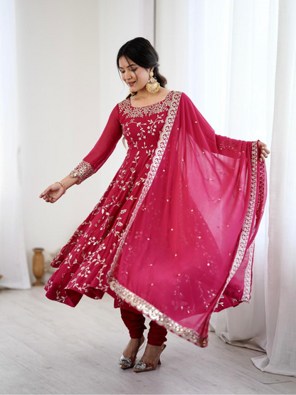 Regal Radiance Festive Anarkali Set