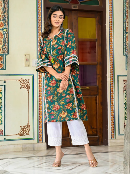 Breezy Bloom Cotton Chogha Set
