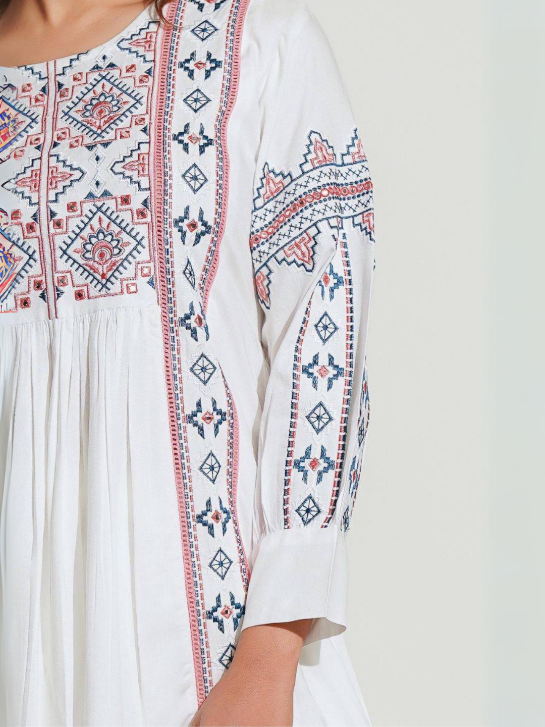 Pristine White Embroidered Co-Ord Set