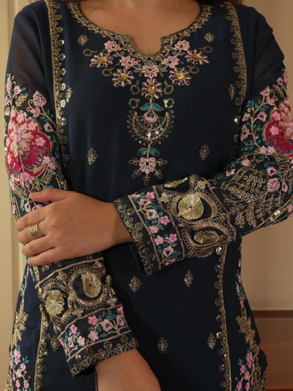 Celestial Floral Georgette Suit