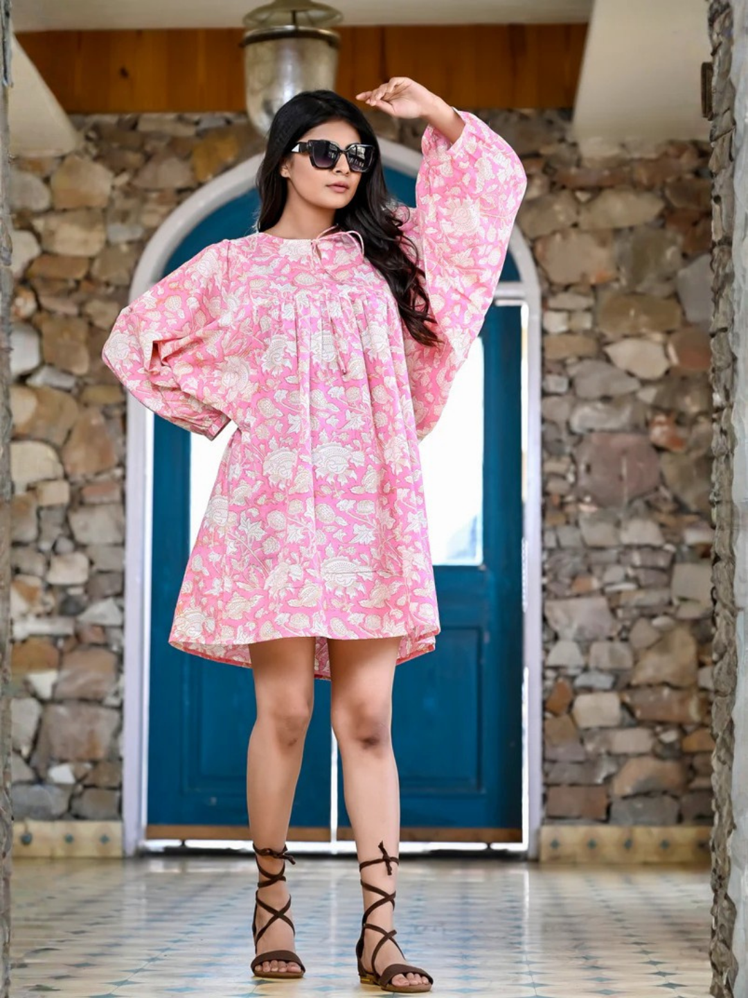 Blush Bloom Cotton Dress