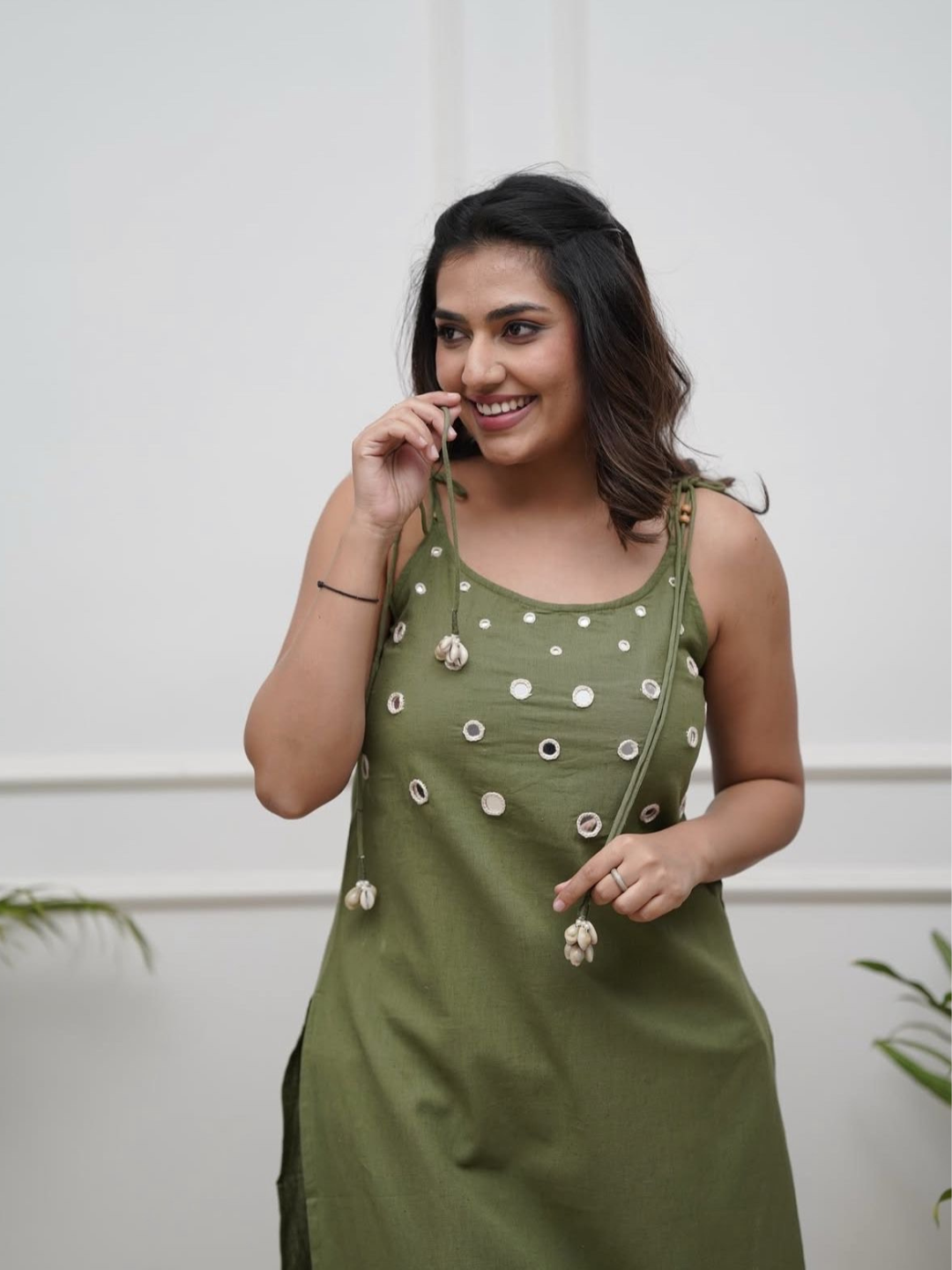 Mirror Muse Spagetti Cotton Co-ord Set