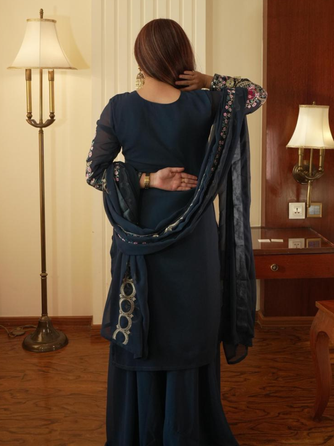 Celestial Floral Georgette Suit