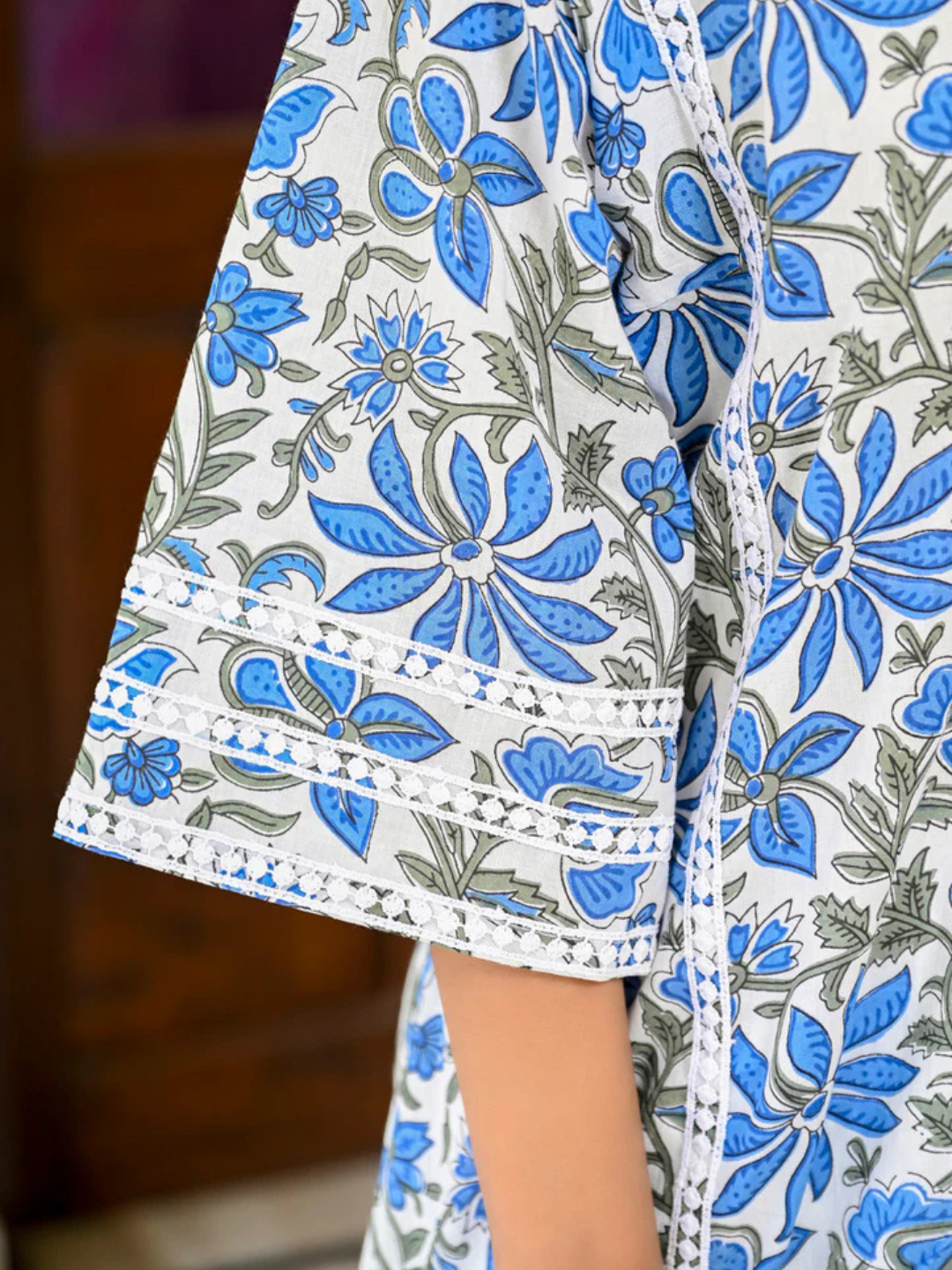 Breezy Bloom Cotton Chogha Set