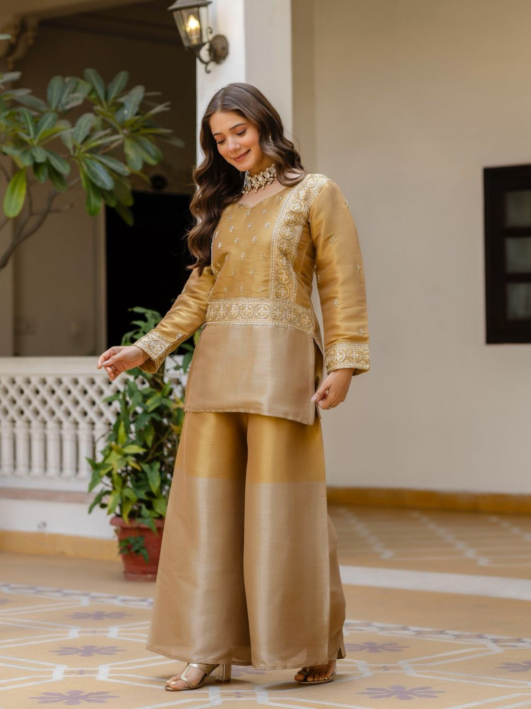 Subtle Shine Two Tone Co-ord Set