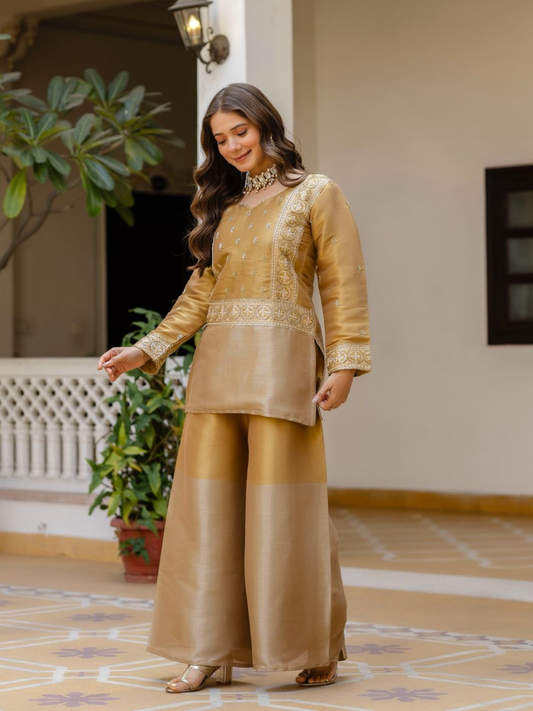 Subtle Shine Two Tone Co-ord Set