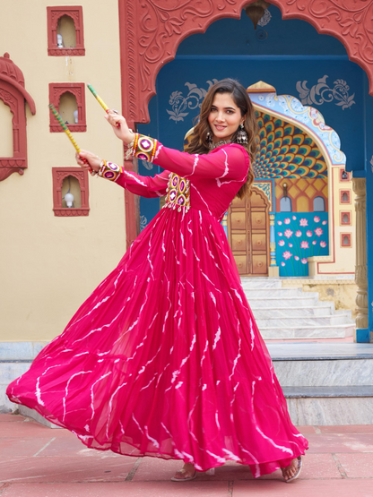 Navratri Gown with Kutchi Embroidery