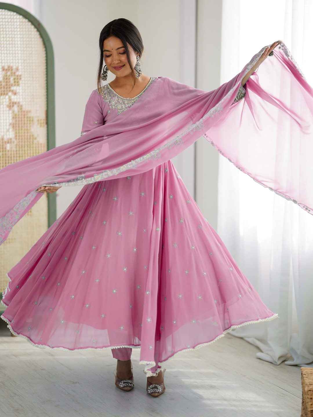 Grace in Every Twirl Anarkali Set